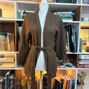 Brown Knit Women's Sweater